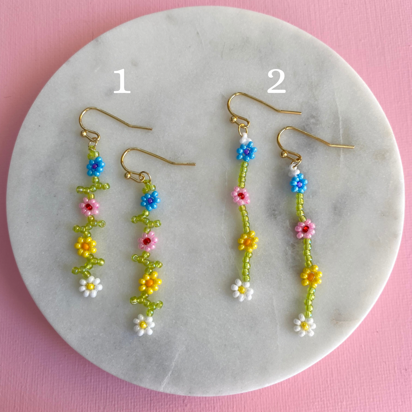 Shroom Beaded Earrings