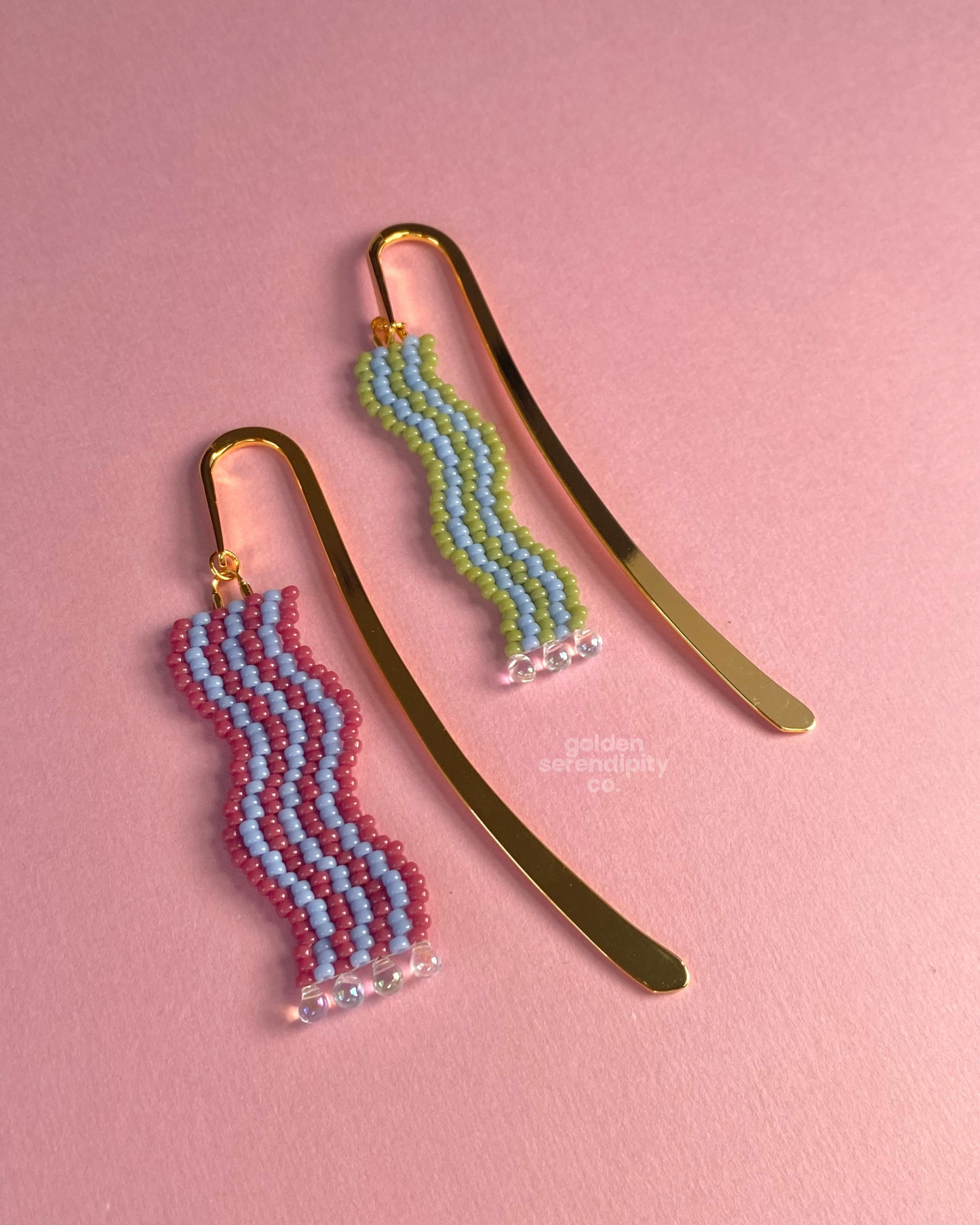 Squiggly Beaded Bookmarks v1