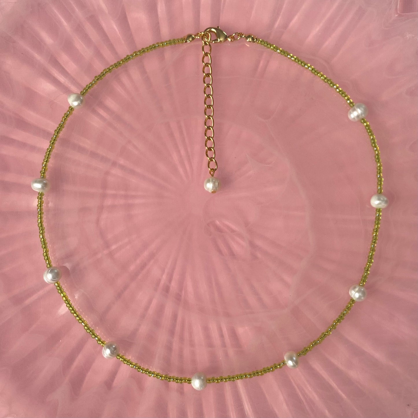 Seed Bead + Pearl Necklace