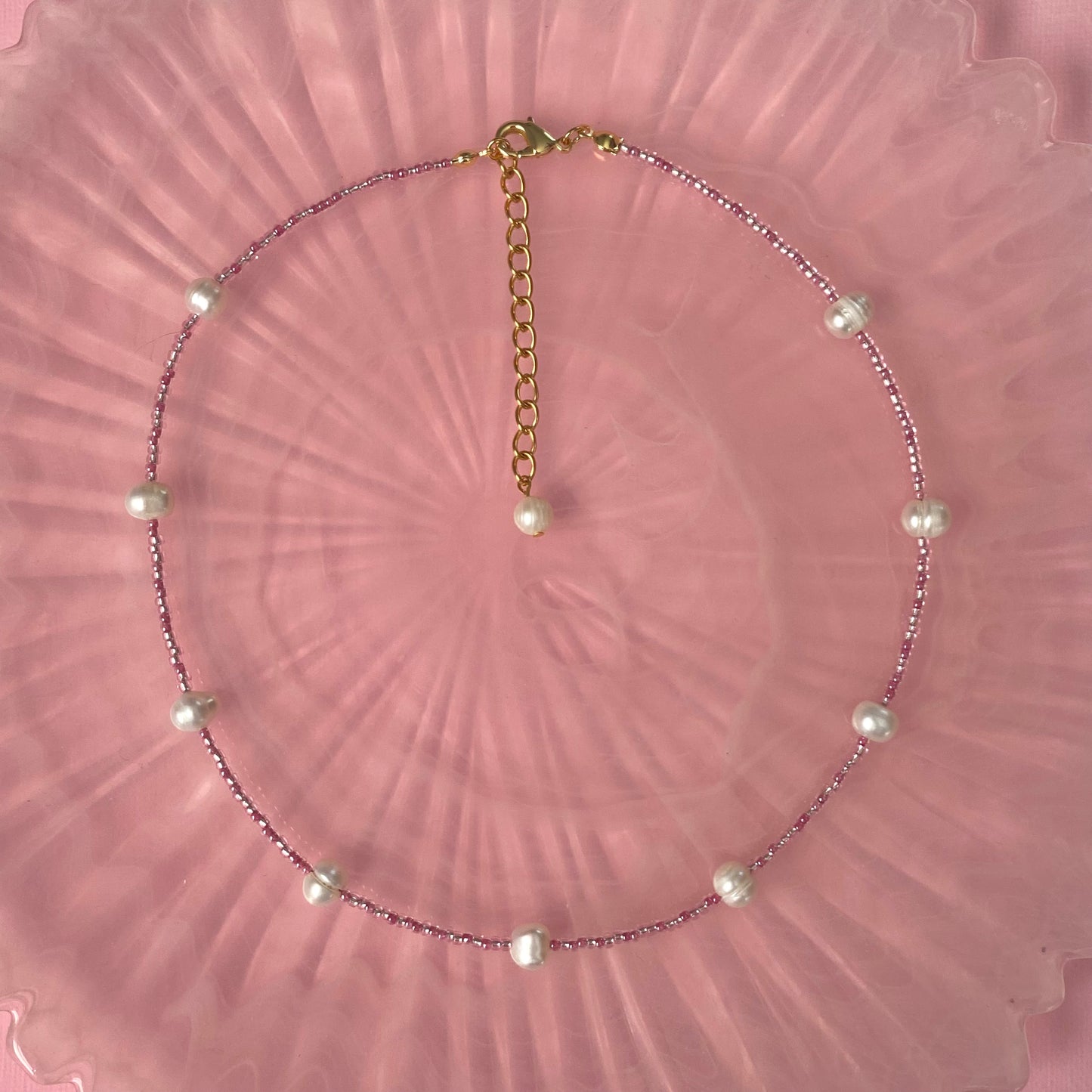 Seed Bead + Pearl Necklace