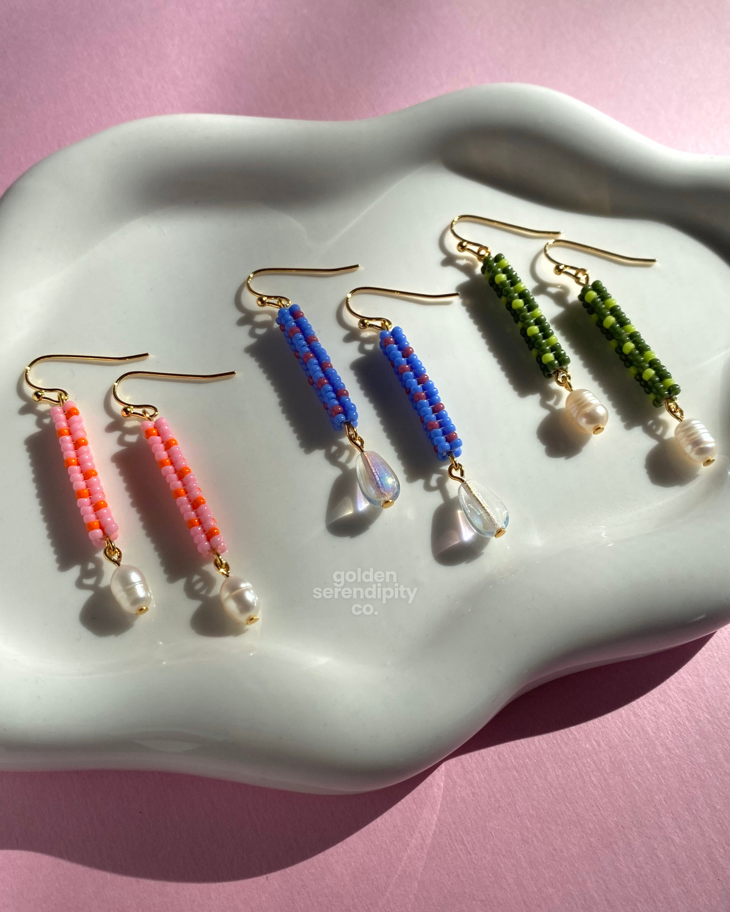 Speckled Everyday Beaded Dangles