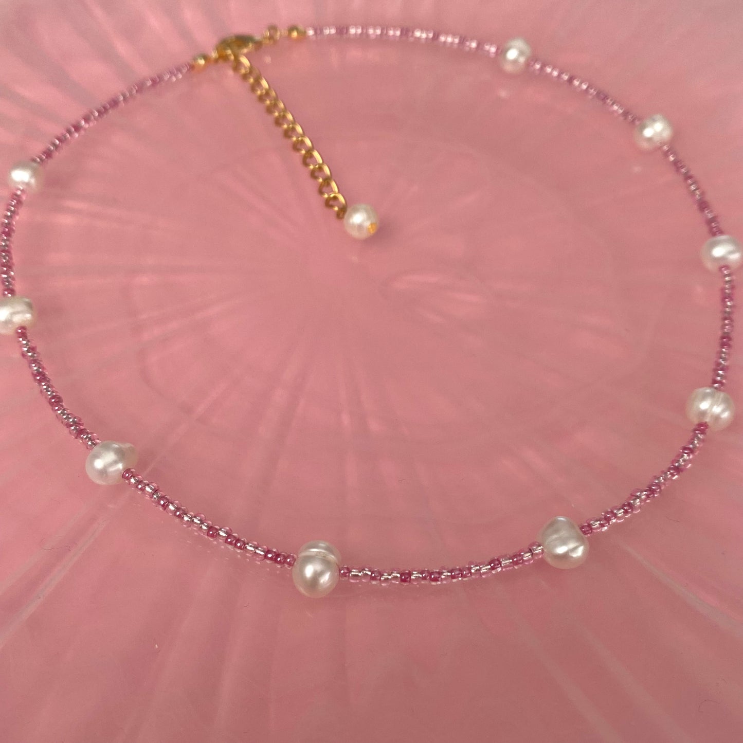 Seed Bead + Pearl Necklace