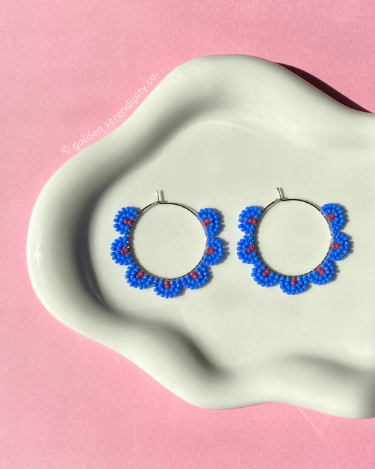 Petal Hoops - Periwinkle