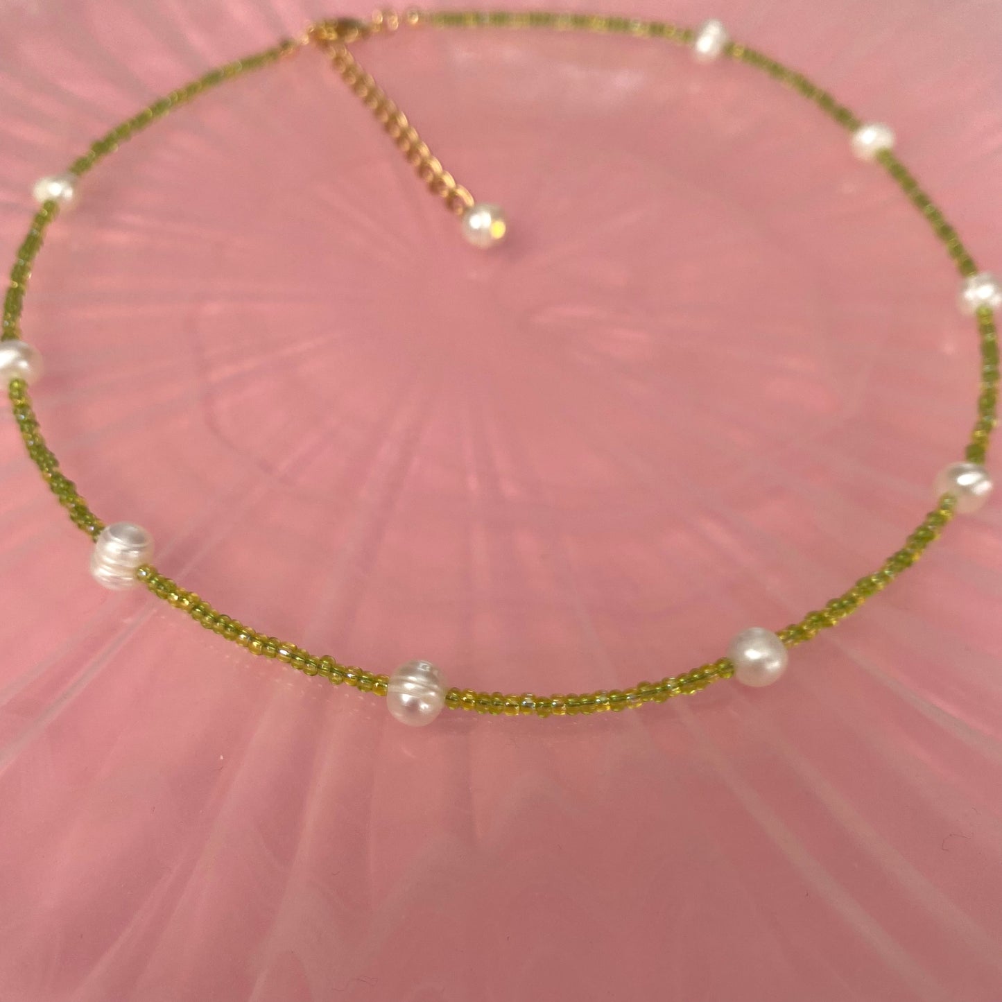 Seed Bead + Pearl Necklace