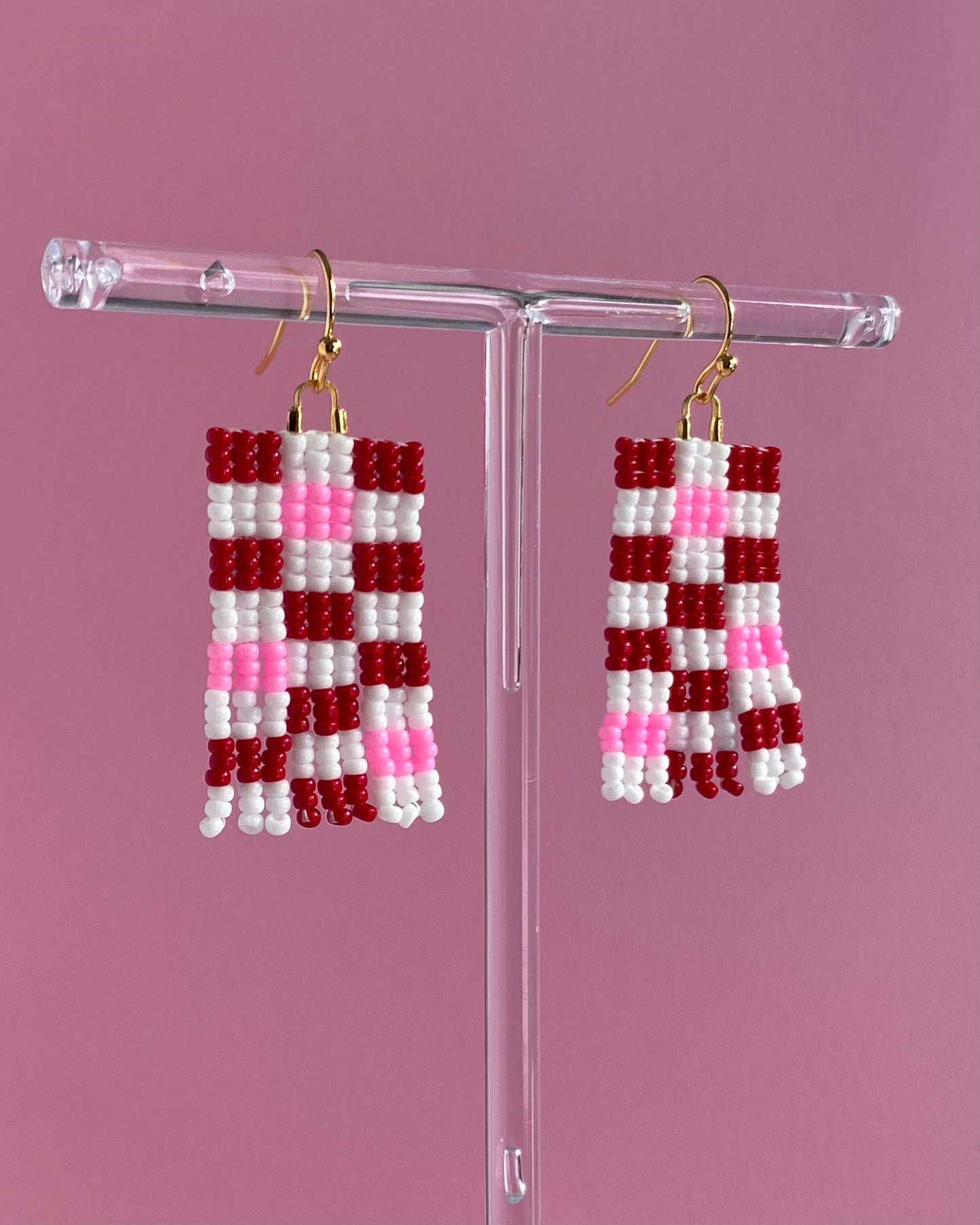 Valentine Checkered Fringe