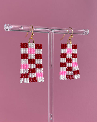 Valentine Checkered Fringe