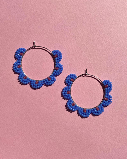 Petal Hoops - Periwinkle