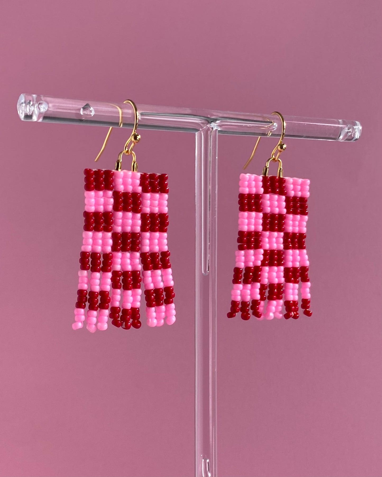 Valentine Checkered Fringe