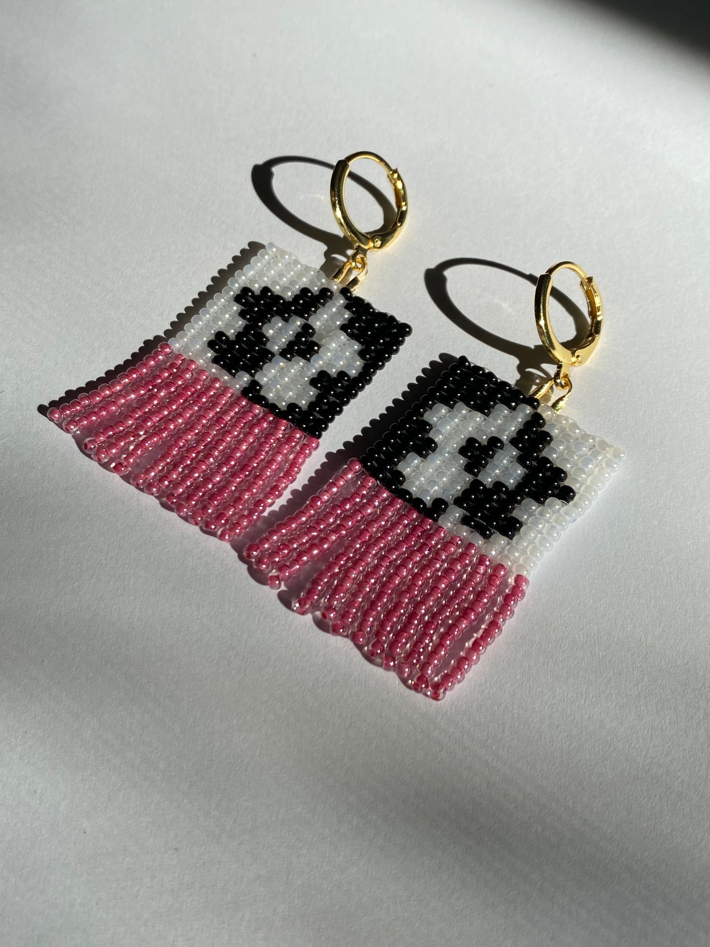 Color Block Daisy Fringe - Translucent Pink