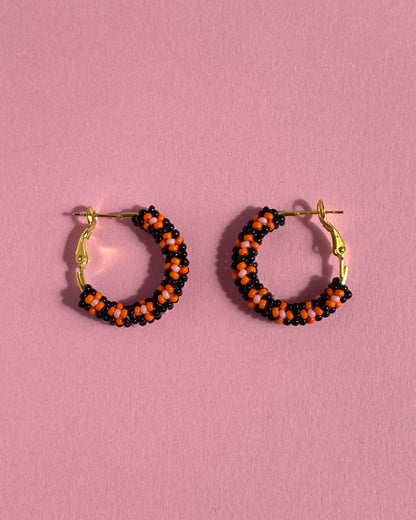 Mini Beaded Hoops