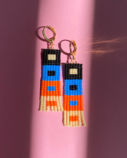 Geometric Color Block Fringe