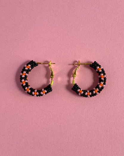 Mini Beaded Hoops